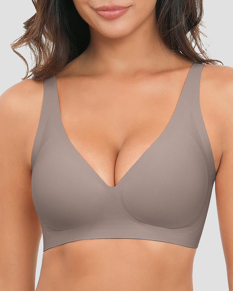 Deep-V Wireless Push Up Bra