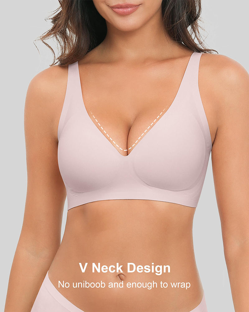 Deep-V Wireless Push Up Bra