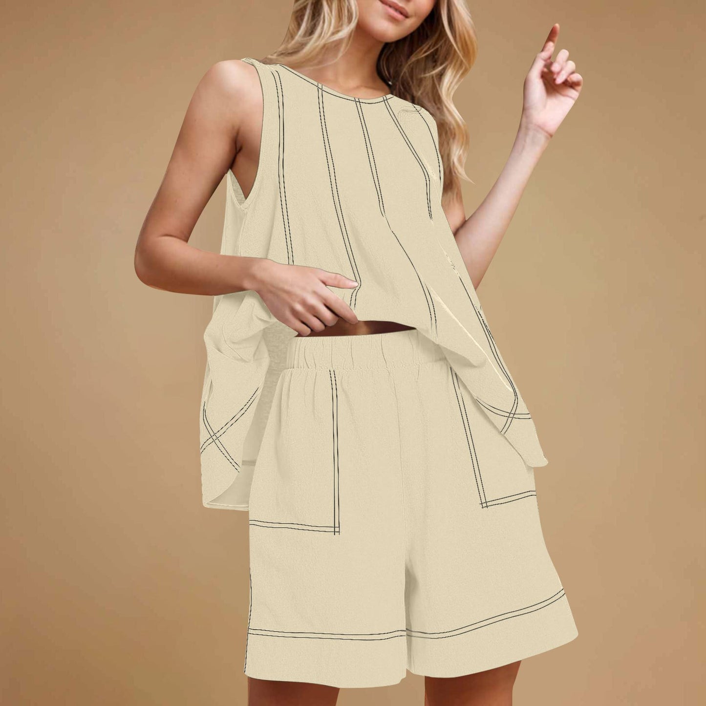 2-Piece Sleeveless Outfits Set