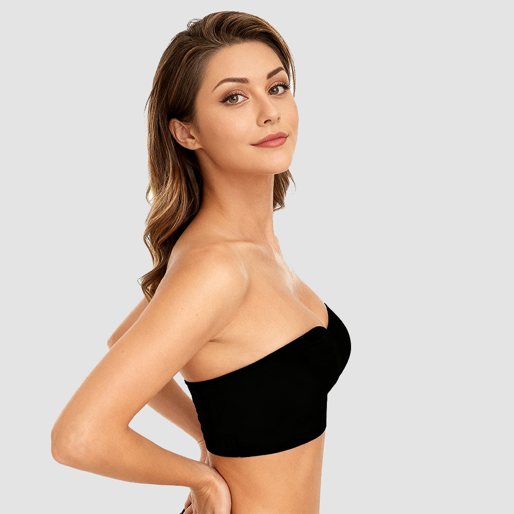 Non-Slip Bandeau Seamless Wireless Strapless Bra