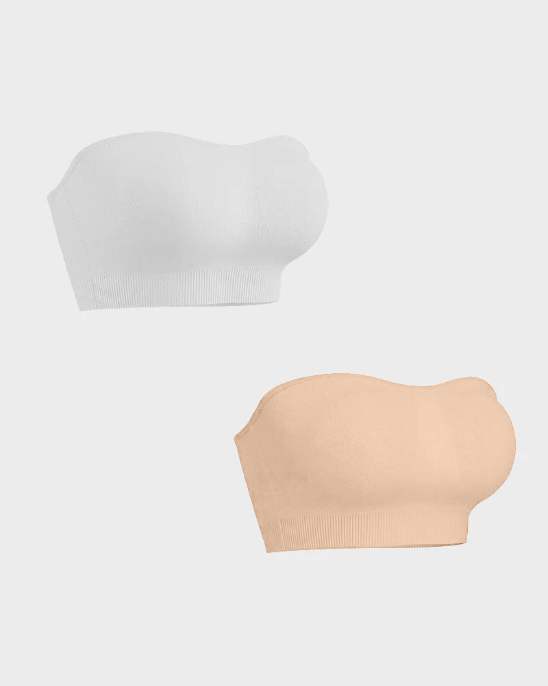 Non-Slip Bandeau Seamless Wireless Strapless Bra