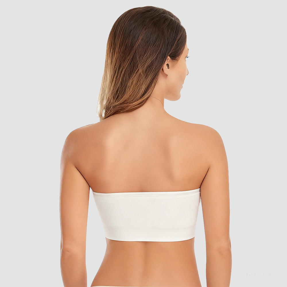 Non-Slip Bandeau Seamless Wireless Strapless Bra