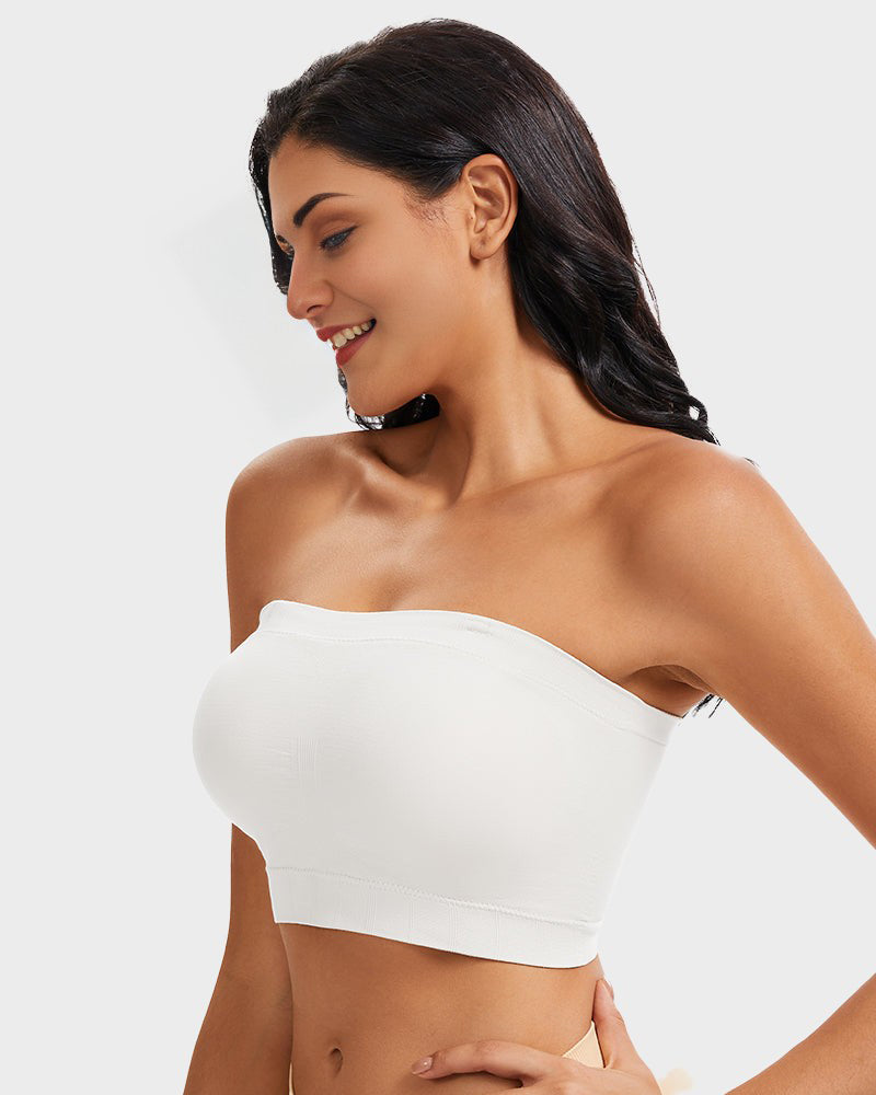 Full-Coverage Seamless Bandeau Bra