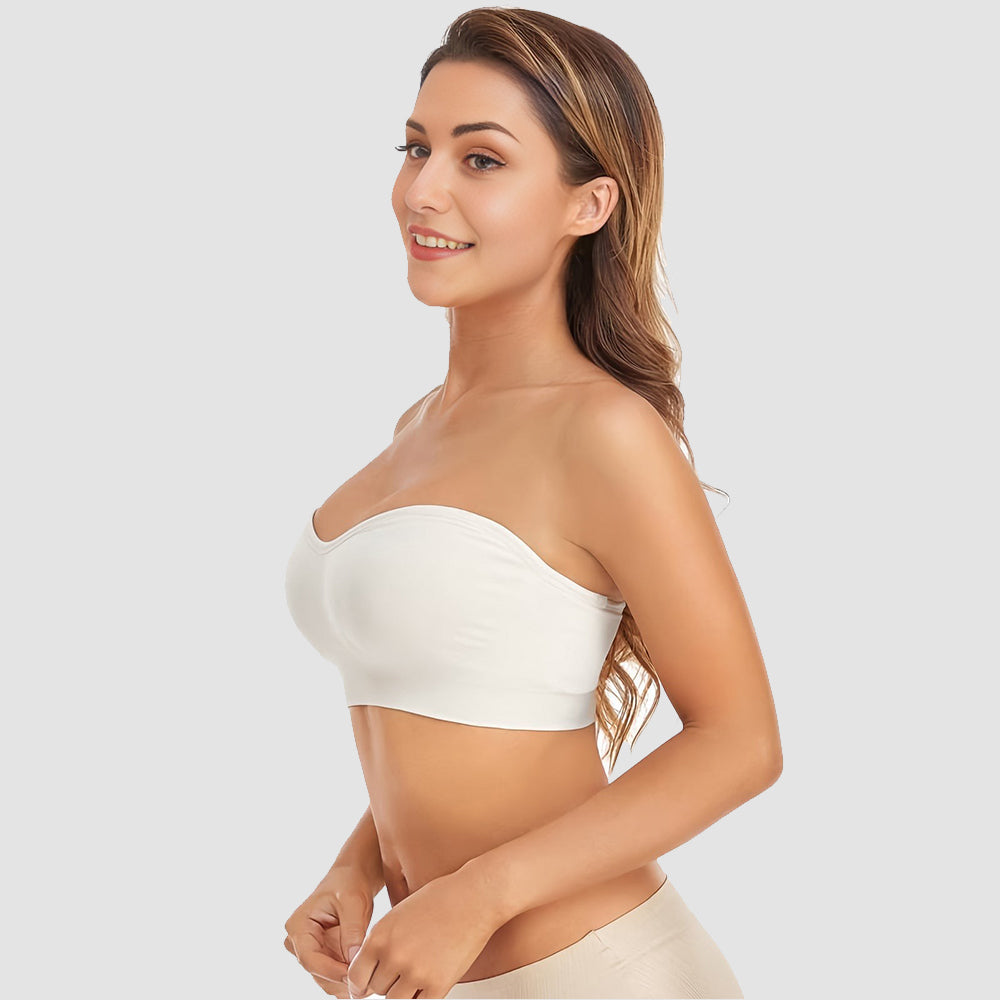 Non-Slip Bandeau Seamless Wireless Strapless Bra