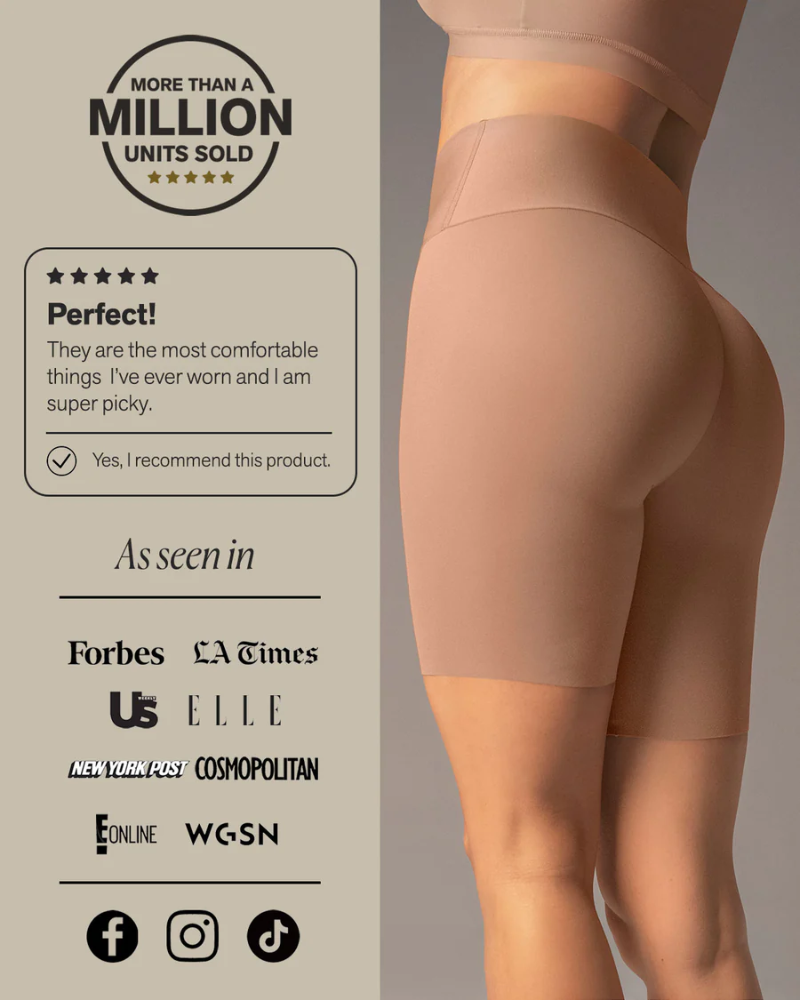 Stay-In-Place Seamless Slip Shaper Shorts for Women
