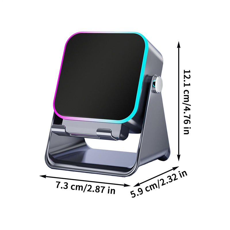π 5-in-1 Wireless Speaker Stand | Induction Audio, Phone Holder & Ambient Light