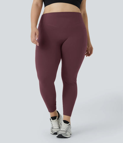 High Waisted Tummy Control Shaping Training Leggings Plus size 2.0