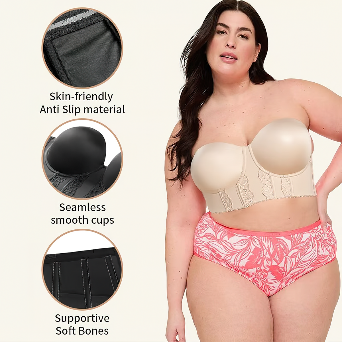 The Low Back Strapless Bra