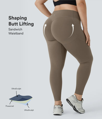 BOGO🔥 High Waisted Tummy Control Shaping Training Leggings Plus size 2.0