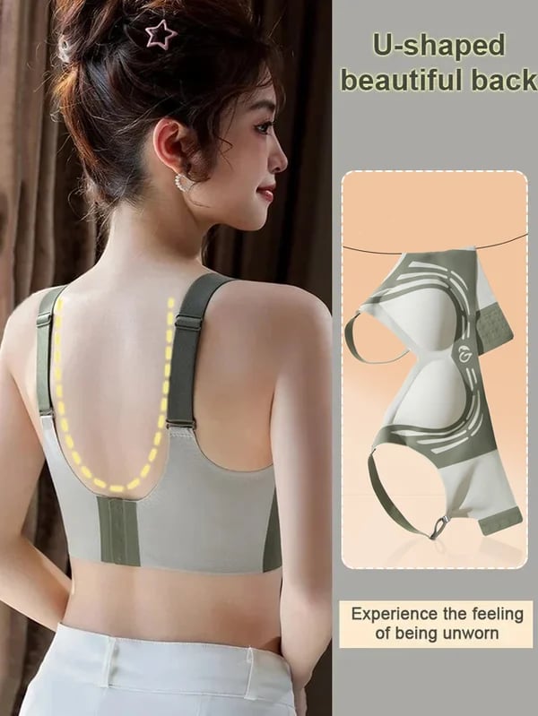 Anti-Sagging Support Shockproof Sports Fixed Cup Bra For Women