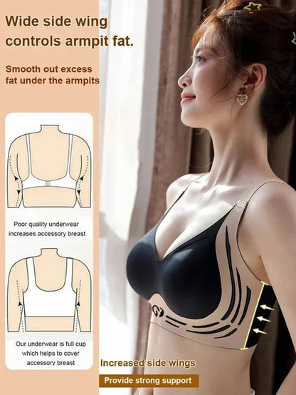 Anti-Sagging Support Shockproof Sports Fixed Cup Bra For Women
