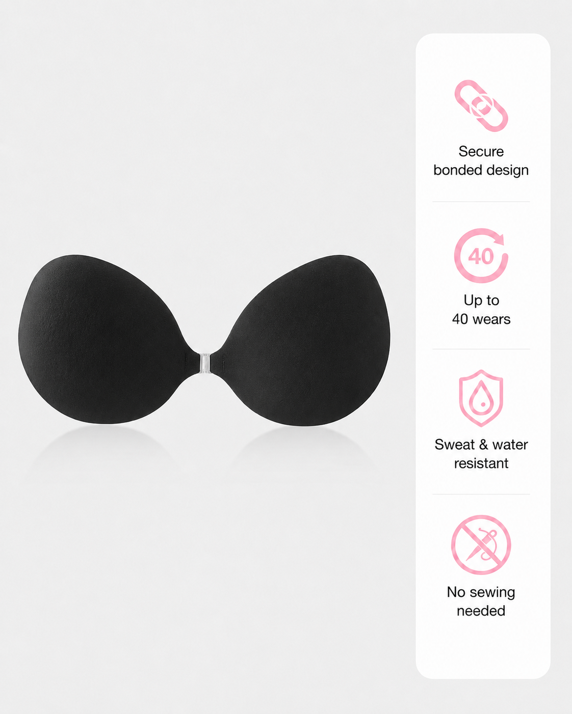 Silicone Invisible Sticky Bra Waterproof Reusable