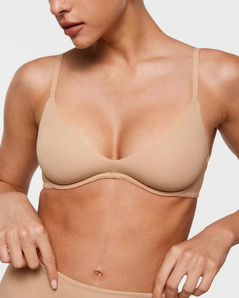 Underwire Plunge Balconette Bra Unlined