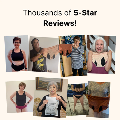 ViralVera 100% Leak-Proof Underwear That Won't Let You Down for Women 60+ (4-Pack)