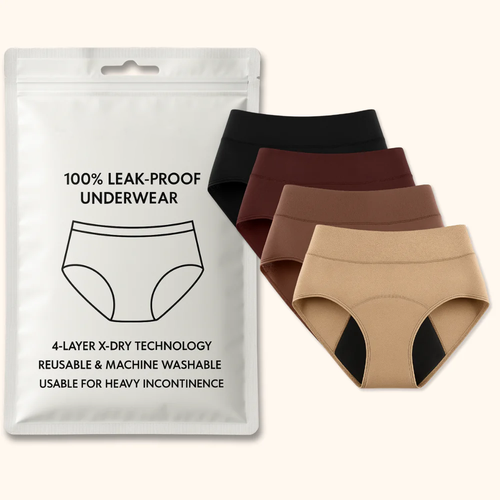 ViralVera 100% Leak-Proof Underwear That Won't Let You Down for Women 60+ (4-Pack)