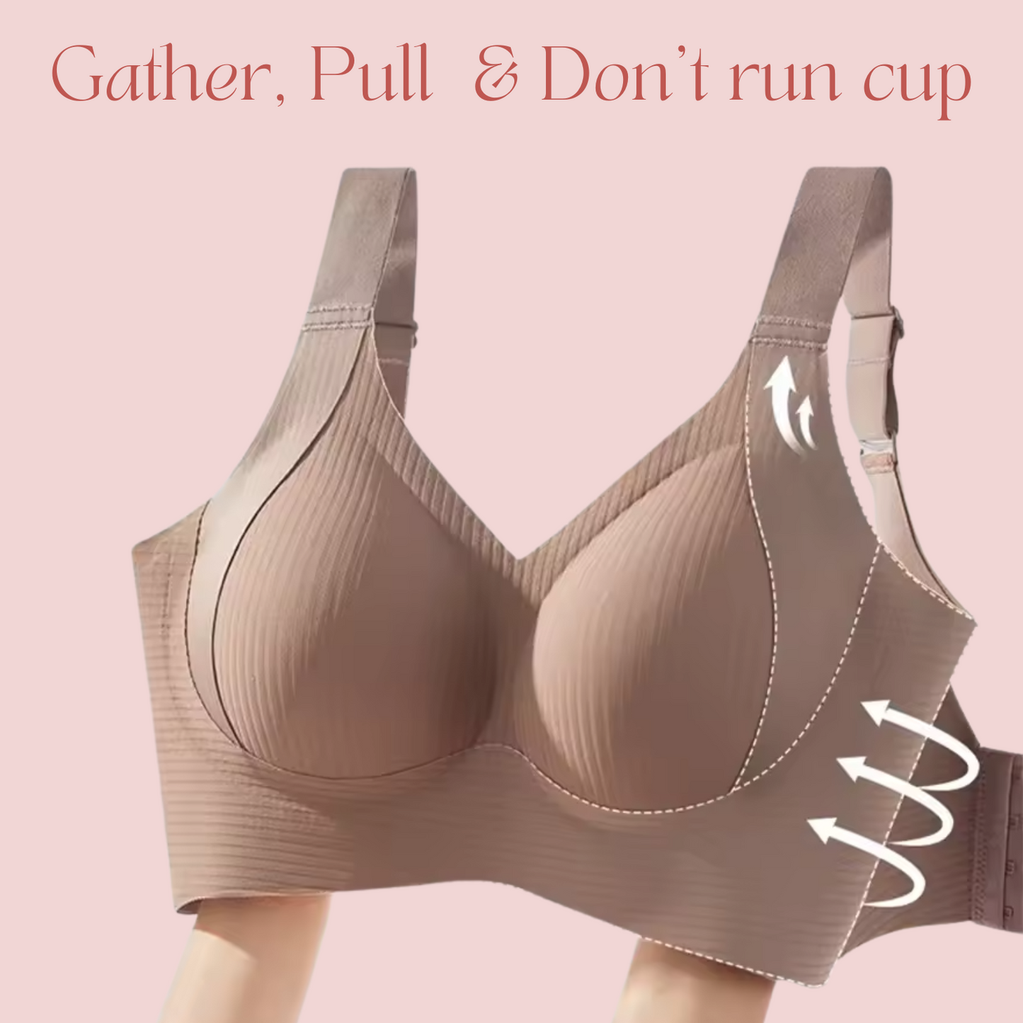 Widened Lifting Non Slip Shoulder Strap Bra