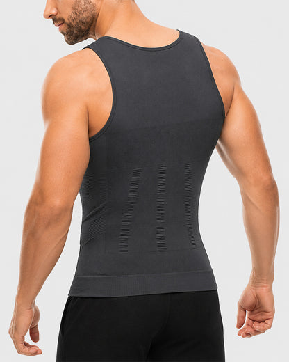 Men Round Neck Shaping Tank Top Sleeveless Fitness Underwear