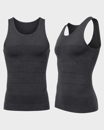 Men Round Neck Shaping Tank Top Sleeveless Fitness Underwear