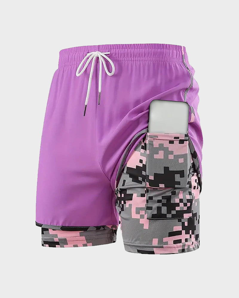 women’s casual athletic shorts with built-in liner