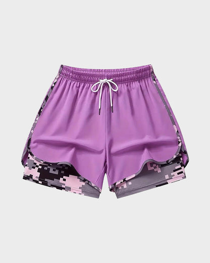 women’s casual athletic shorts with built-in liner