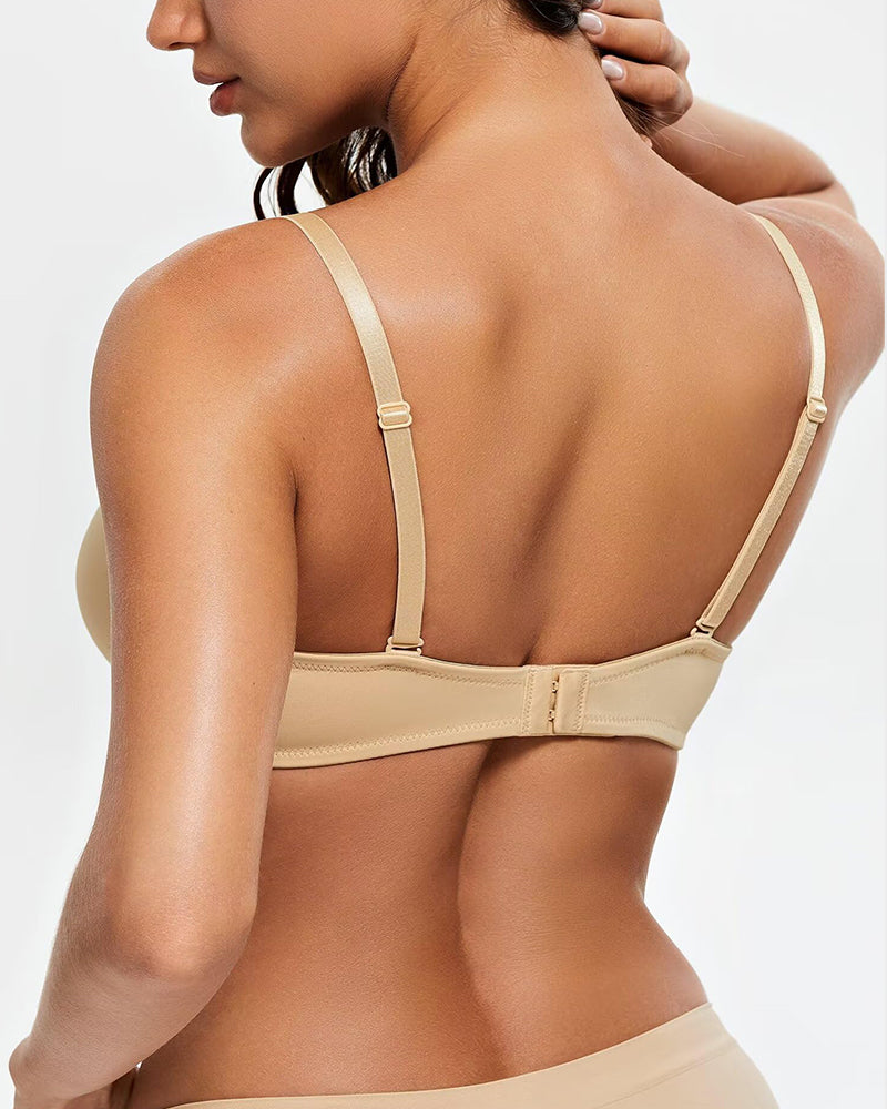 Deep V Push Up Bra Elegant Shaping Underwear