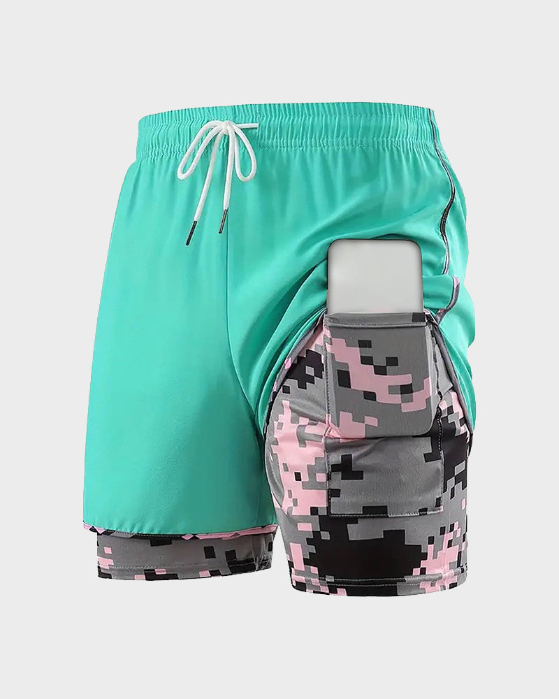 women’s casual athletic shorts with built-in liner