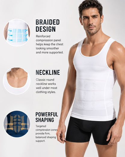 Men Round Neck Shaping Tank Top Sleeveless Fitness Underwear