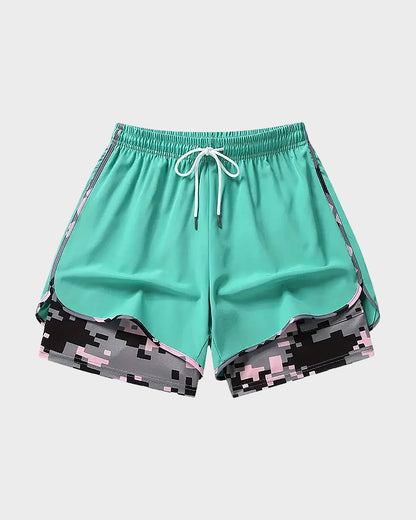 women’s casual athletic shorts with built-in liner
