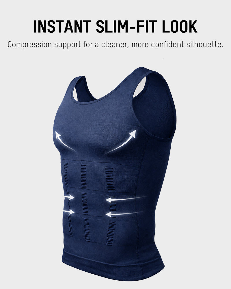 Men Round Neck Shaping Tank Top Sleeveless Fitness Underwear