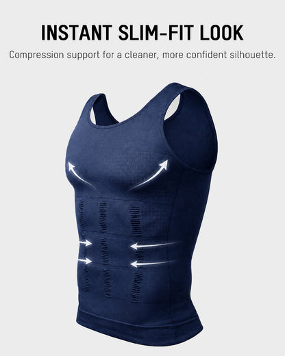 Men Round Neck Shaping Tank Top Sleeveless Fitness Underwear