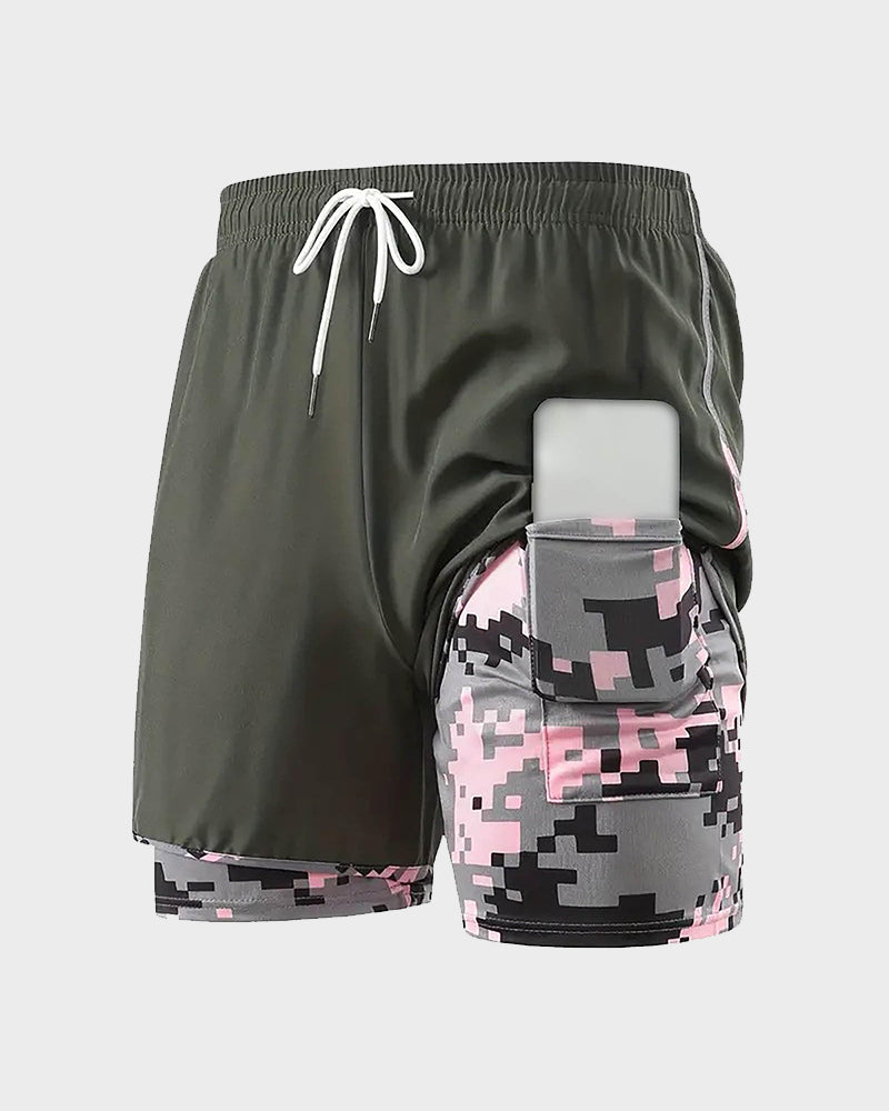 women’s casual athletic shorts with built-in liner