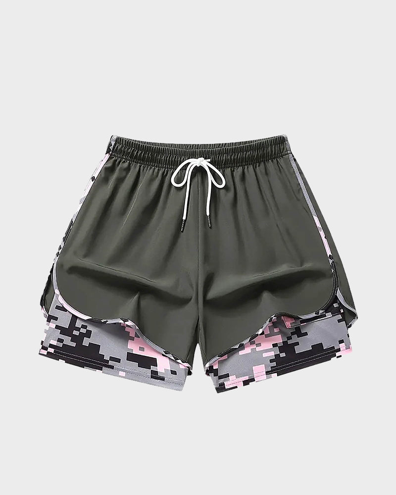 women’s casual athletic shorts with built-in liner