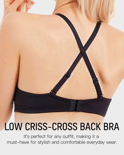 Deep V Push Up Bra Elegant Shaping Underwear