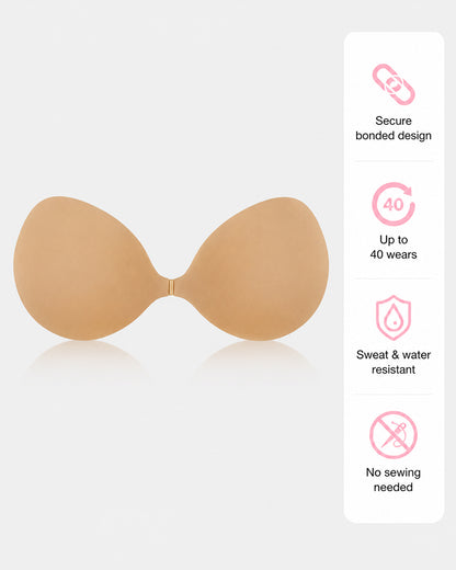 Silicone Invisible Sticky Bra Waterproof Reusable
