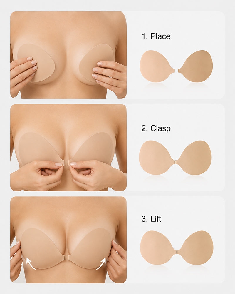 Silicone Invisible Sticky Bra Waterproof Reusable