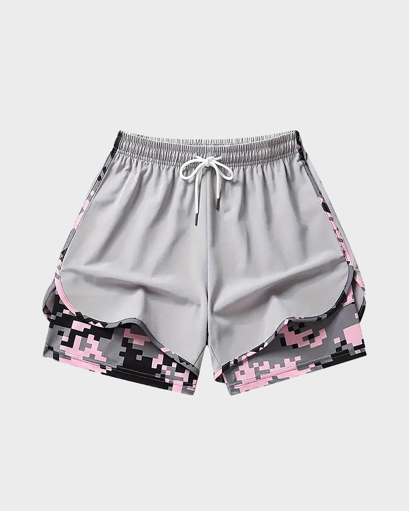 women’s casual athletic shorts with built-in liner