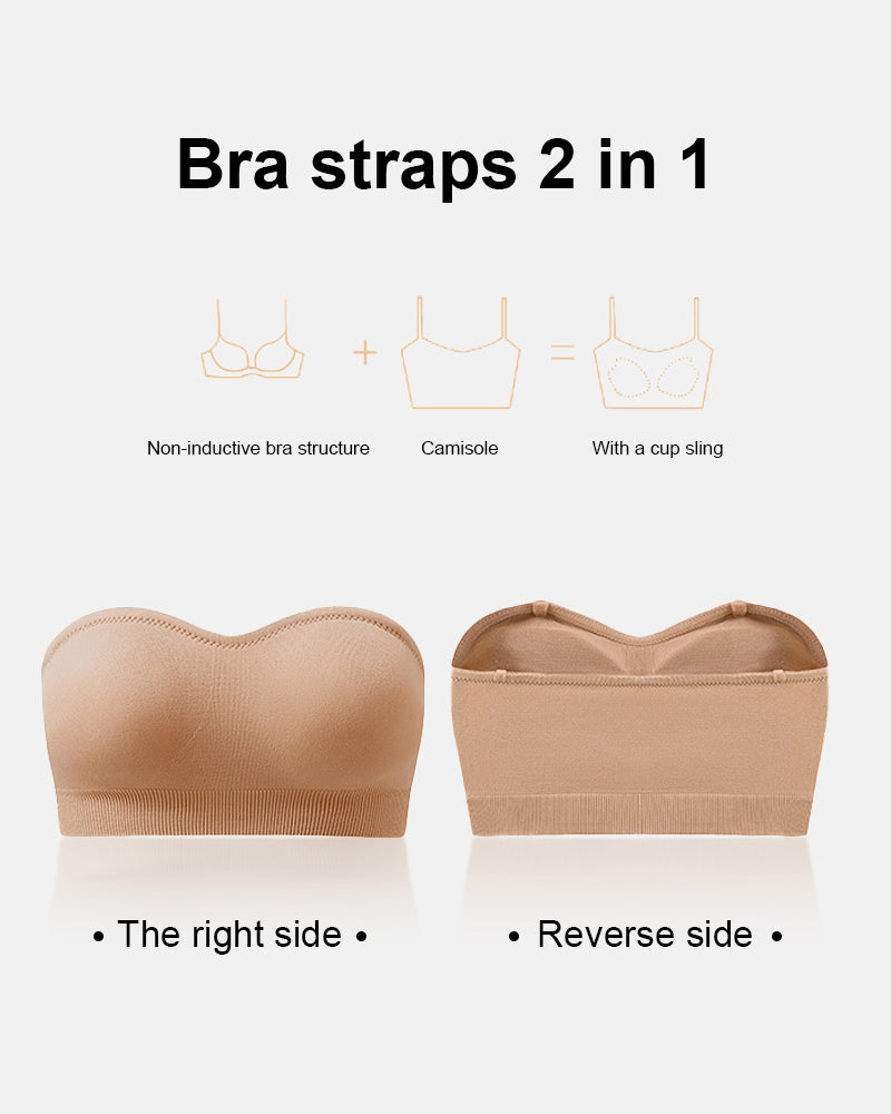 No-Slip Wireless Bandeau Bra
