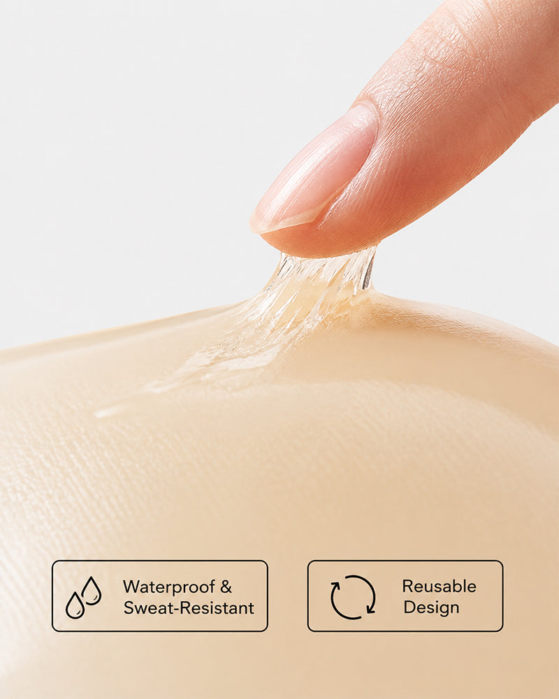 Silicone Invisible Sticky Bra Waterproof Reusable