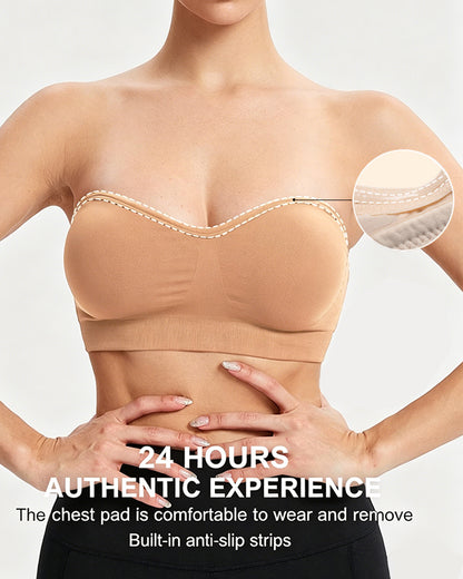 No-Slip Wireless Bandeau Bra