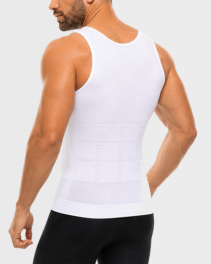 Men Round Neck Shaping Tank Top Sleeveless Fitness Underwear