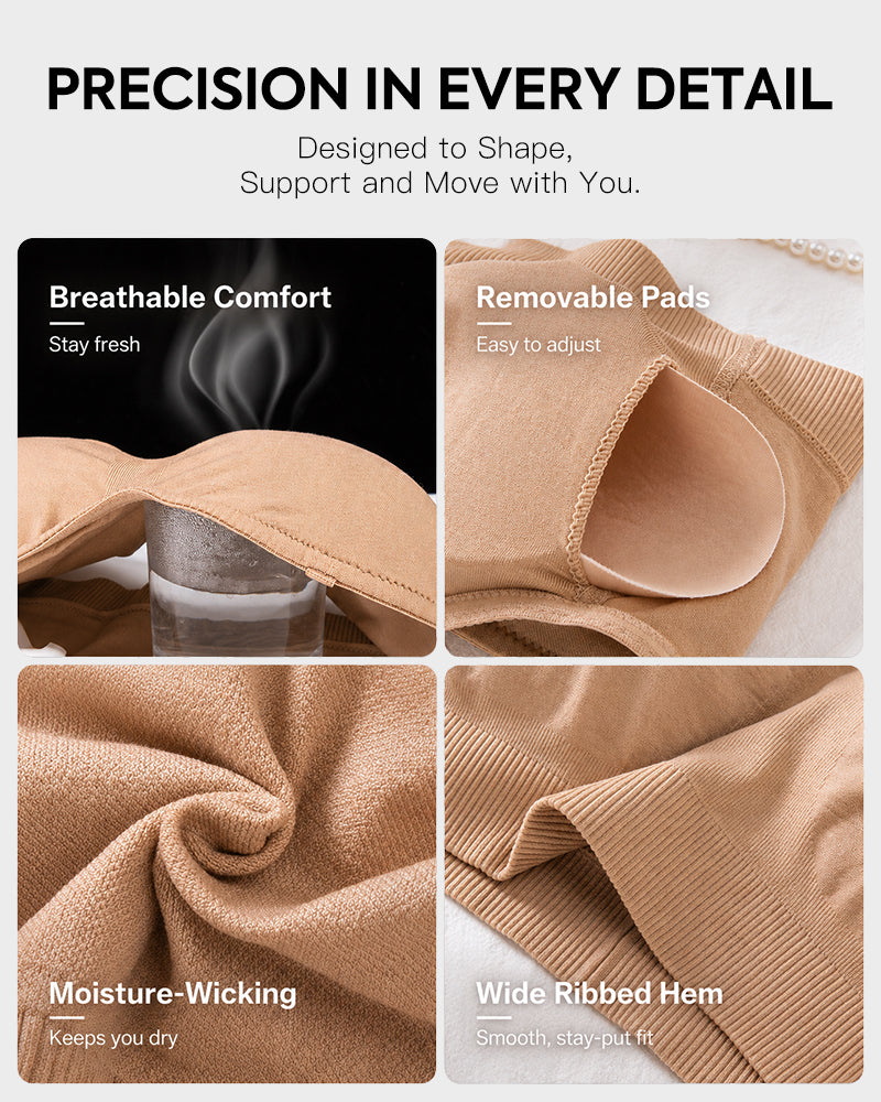 No-Slip Wireless Bandeau Bra