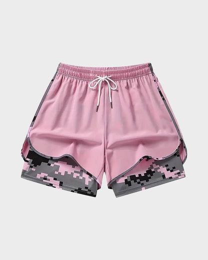 women’s casual athletic shorts with built-in liner