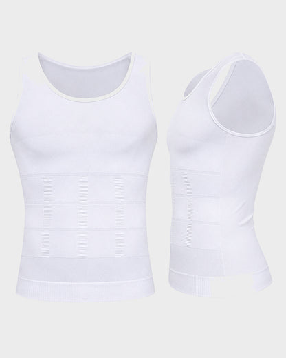 Men Round Neck Shaping Tank Top Sleeveless Fitness Underwear
