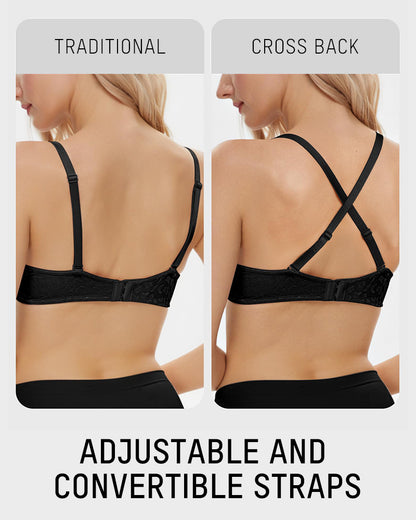 Deep V Push Up Bra Elegant Shaping Underwear