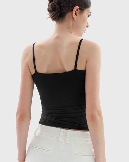 Minimalist Slim Tank Top – Square Neck & Adjustable Straps