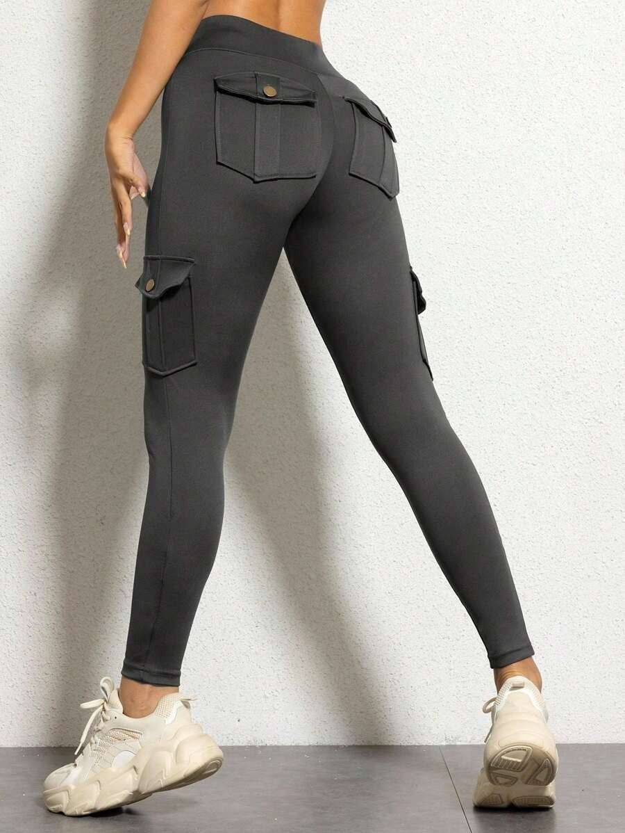 Butt Lifting High Waist Tummy Control Cargo Leggings