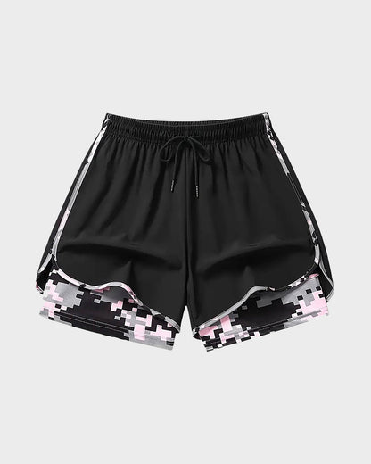 women’s casual athletic shorts with built-in liner