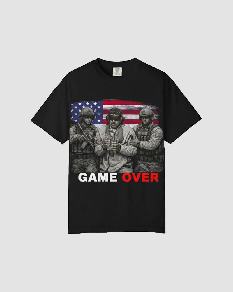 “Game Over” Graphic Tee – Bold Streetwear Statement– Unisex