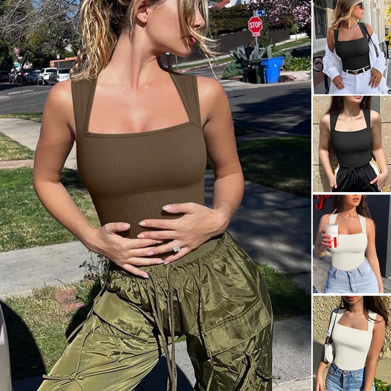 ✨Last Day🔥Sleeveless Tummy Control Tank Tops Bodysuits