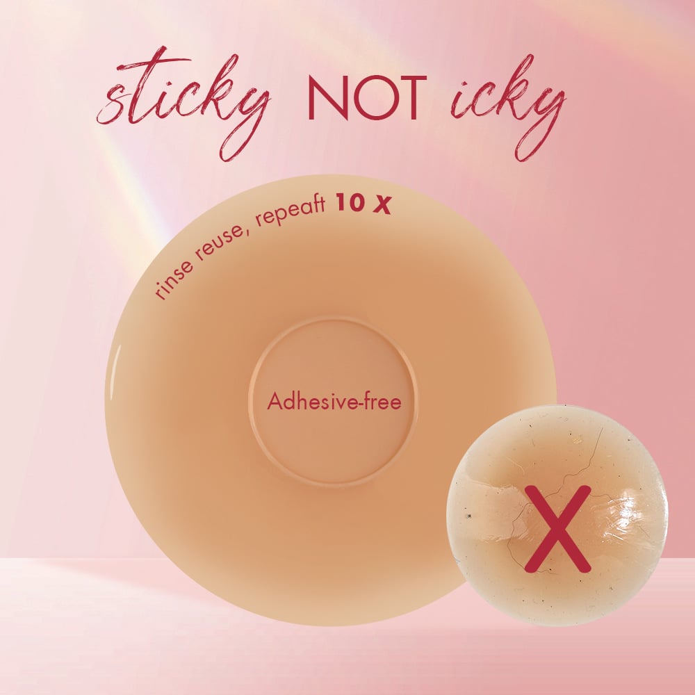 🏆#1 Bestselling🏆 ---- Sticky not icky! Seamless Nipple Covers